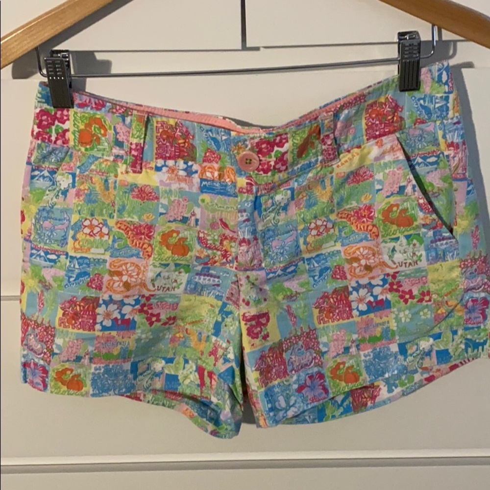Lilly Pulitzer State Print Short Sz 2